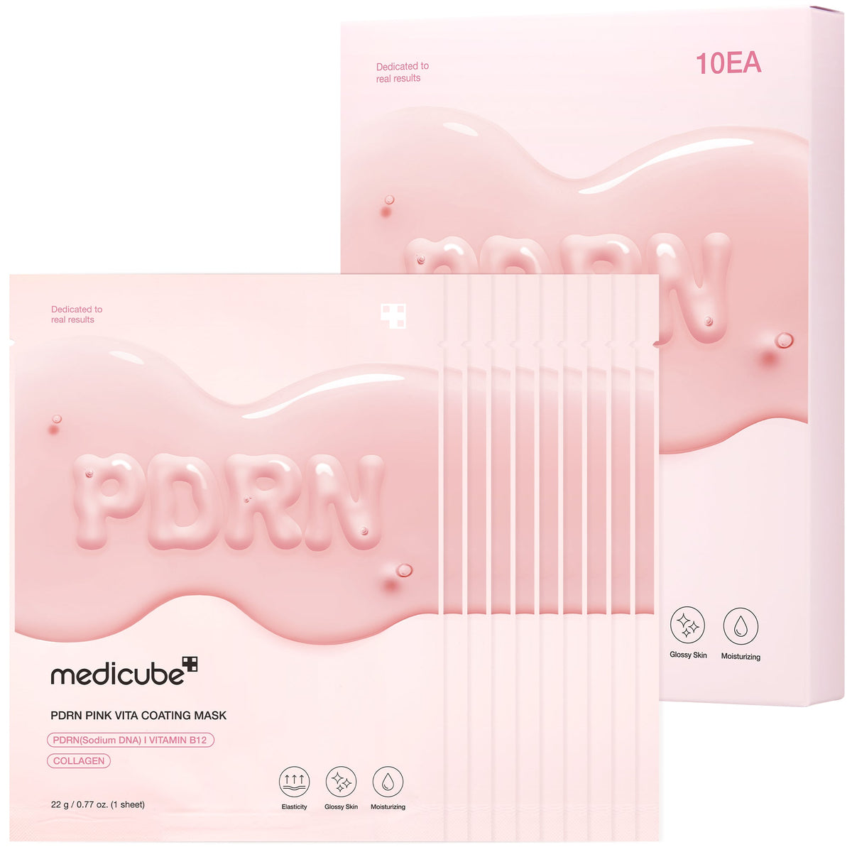 Maschera in tessuto PDRN Pink Vita Coating