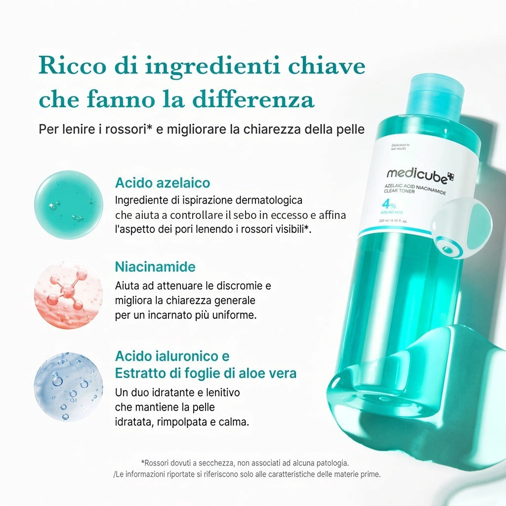 Tonico purificante Acido Azelaico e Niacinamide