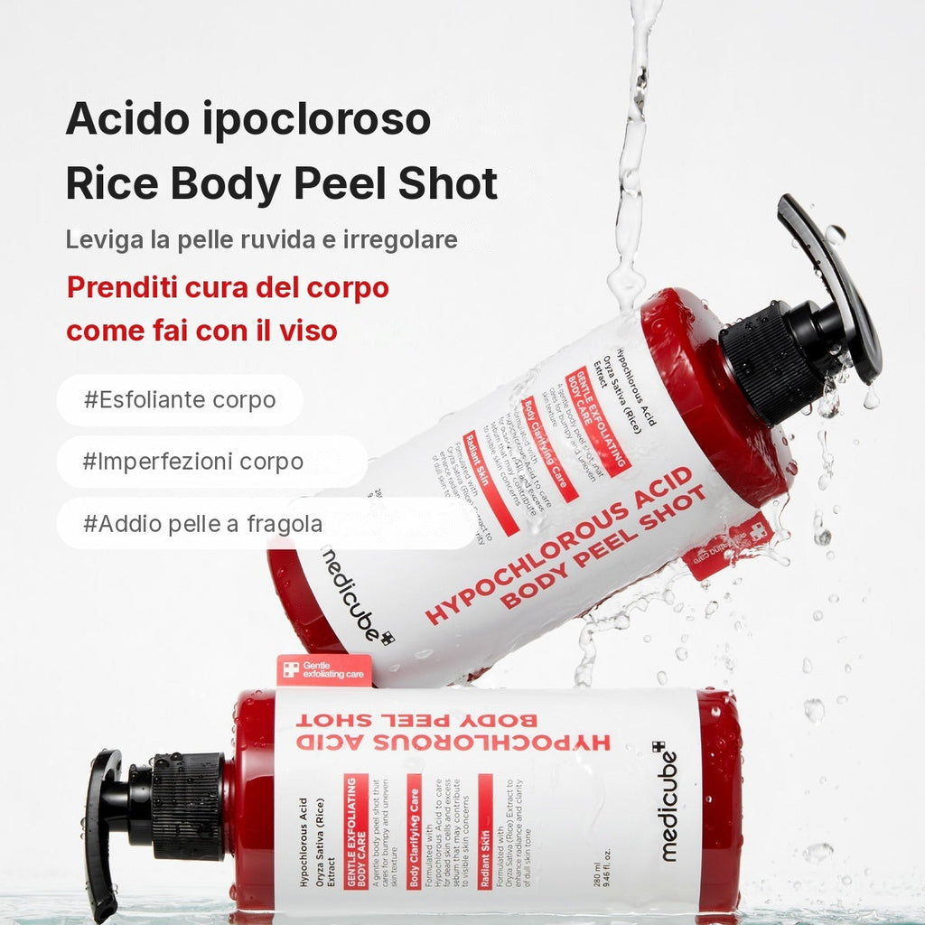 Body Peel Shot al Riso e Acido Ipocloroso