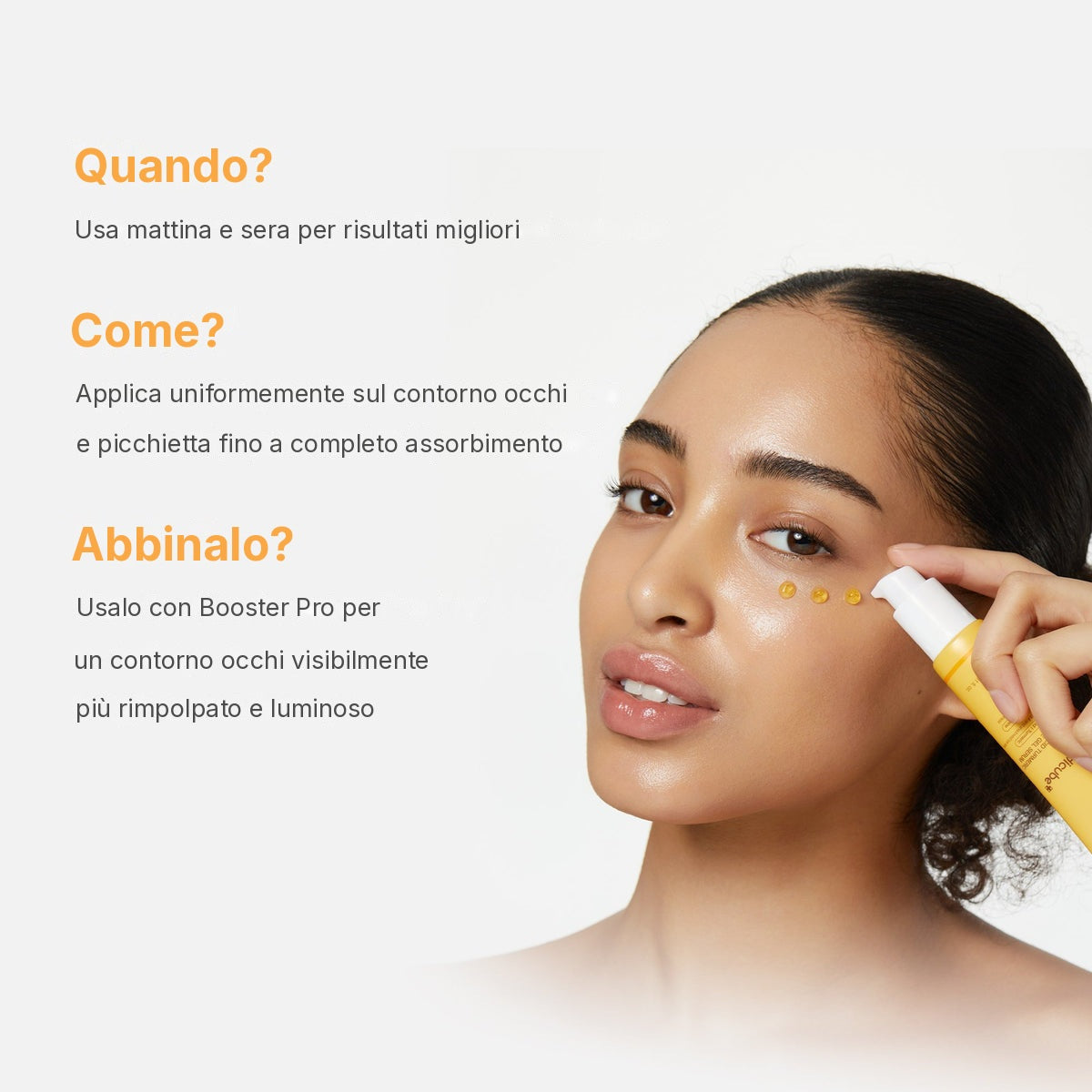 Siero gel contorno occhi Acido Cogico e Curcuma