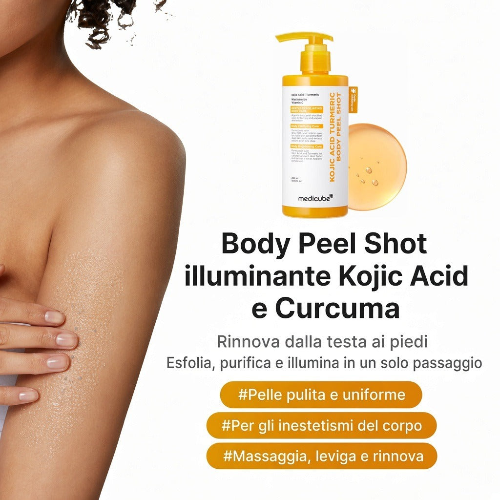 Body Peel Shot Acido Cogico e Curcuma