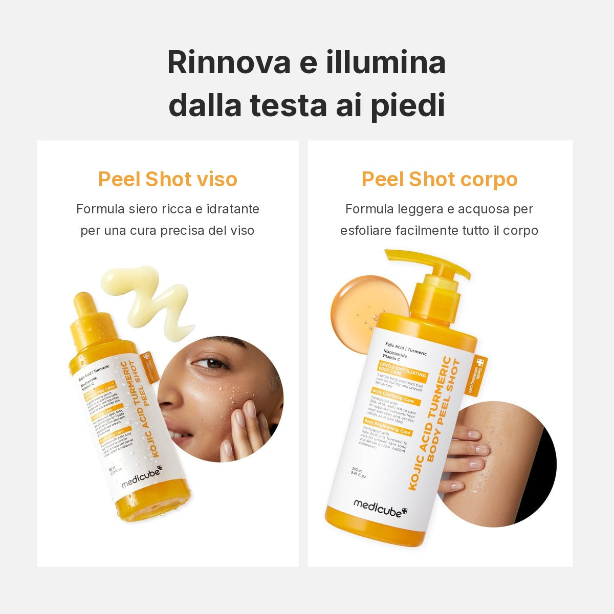 Peel Shot Acido Cogico e Curcuma