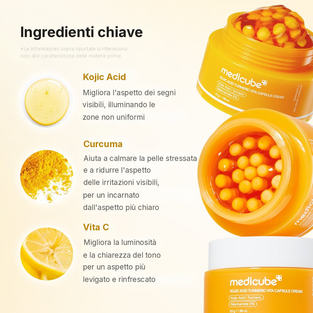 Crema in capsule Vita Acido Cogico e Curcuma