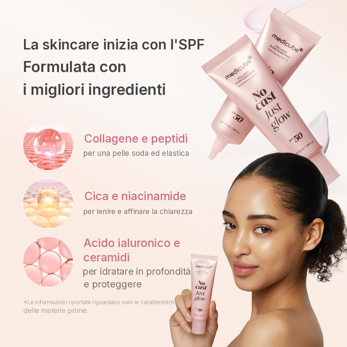 Protezione solare al collagene No Cast Just Glow