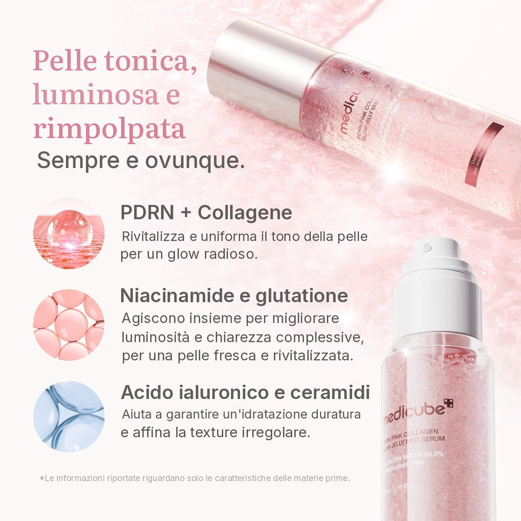 Siero spray PDRN Pink Collagen Glow Jelly