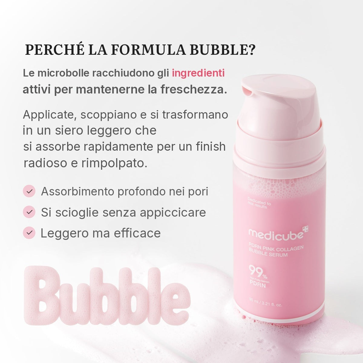Siero PDRN Pink Collagen Bubble