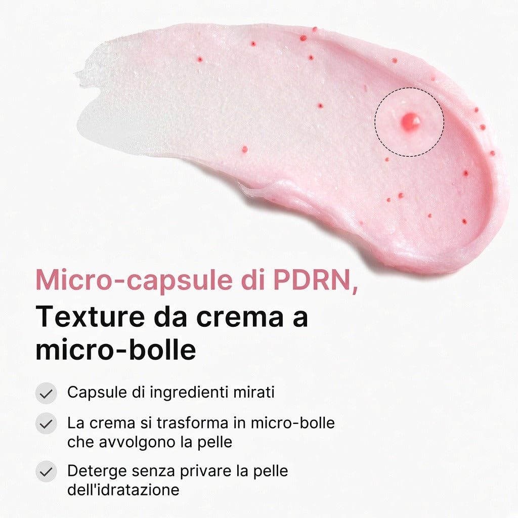 Schiuma detergente in capsule PDRN Pink Glutatione