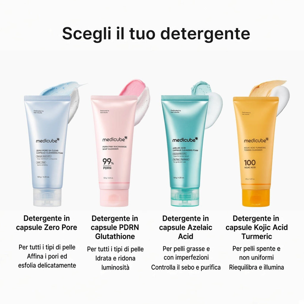 Schiuma detergente in capsule PDRN Pink Glutatione