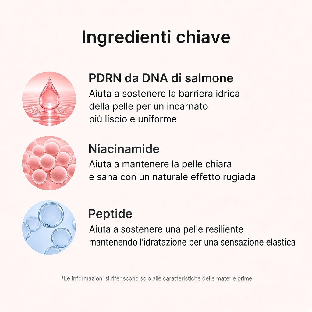 Maschera in fiala PDRN Pink ai Peptidi