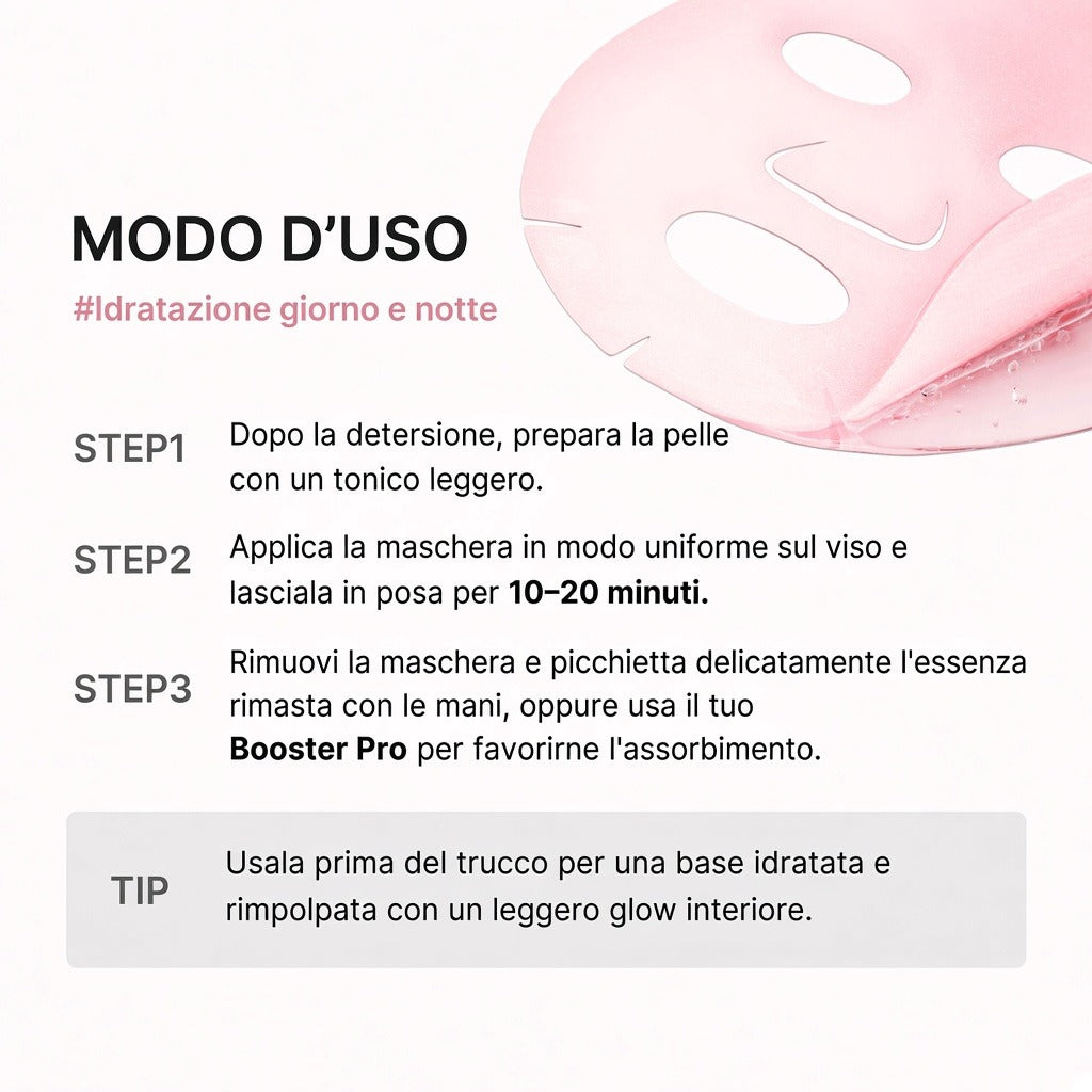 Maschera in fiala PDRN Pink ai Peptidi