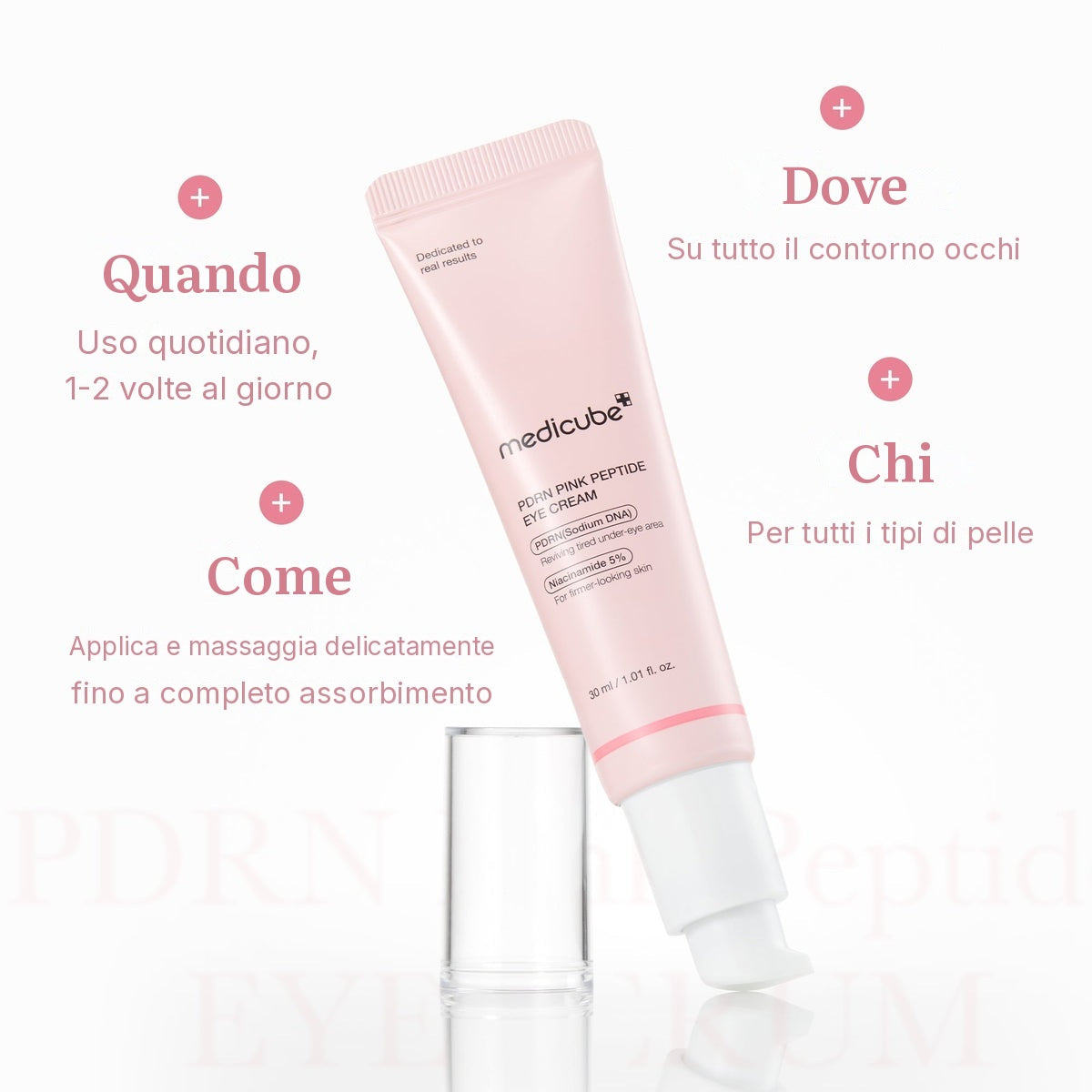Crema contorno occhi PDRN Pink ai Peptidi