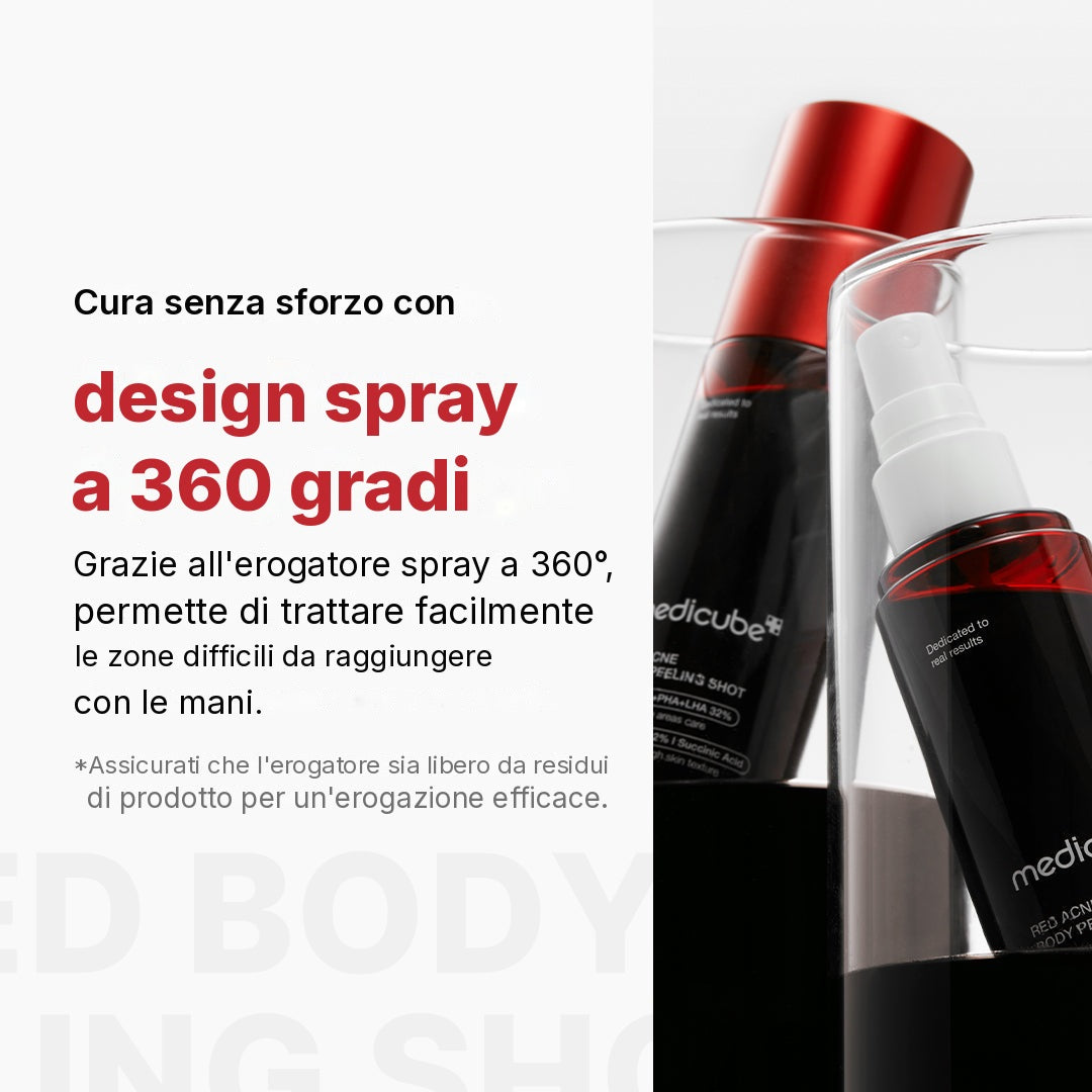 Detergente corpo Red Peeling Shot